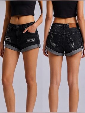 One Teaspoon Bandits Relaxed fit long Rise Shorts